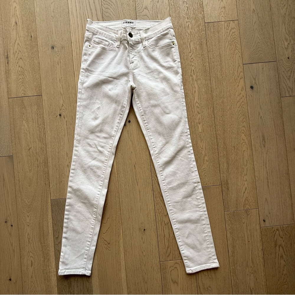 Frame Denim Blanc Cotton Blend Jeans Size 25